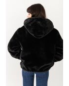 Fausse fourrure noire