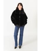 Fausse fourrure noire