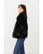 Fausse fourrure noire