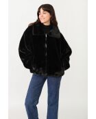 Fausse fourrure noire