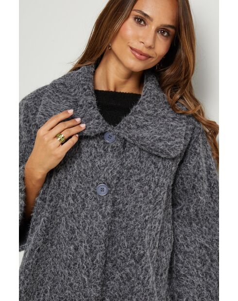 Anthrazitfarbene Jacke Justine