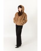 Fausse fourrure Léa taupe