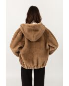 Fausse fourrure Léa taupe