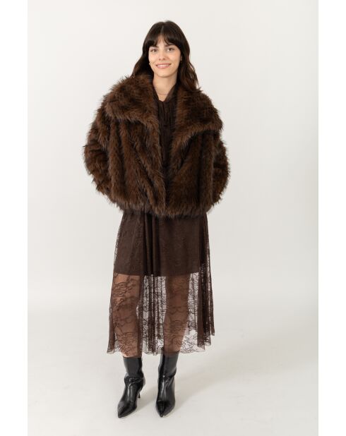 Fausse fourrure Juliette chocolat