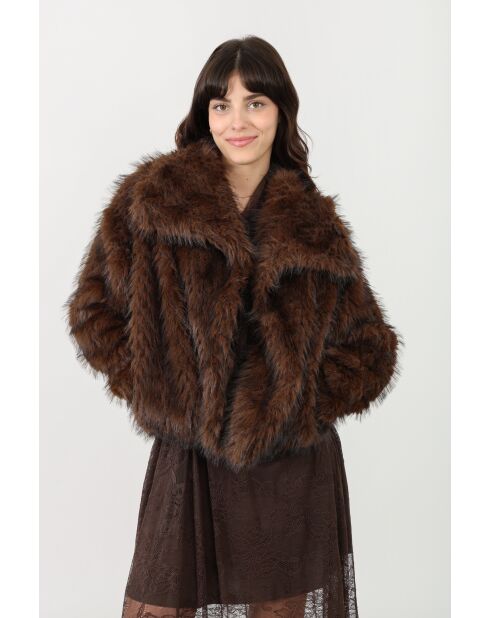Fausse fourrure Juliette chocolat