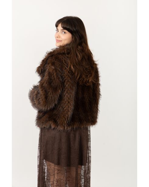 Fausse fourrure Juliette chocolat