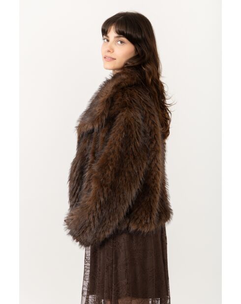Fausse fourrure Juliette chocolat