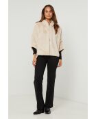 Veste en fausse fourure Camille beige