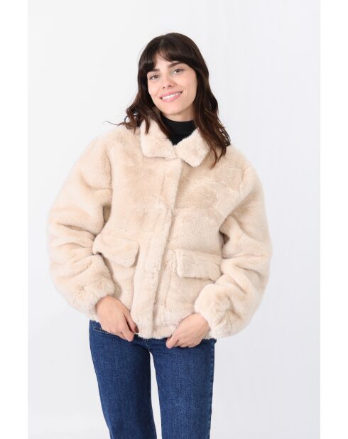 Fausse fourrure Martine beige