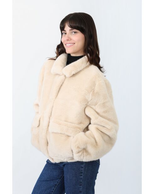 Fausse fourrure Martine beige