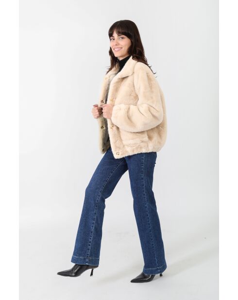 Fausse fourrure Martine beige