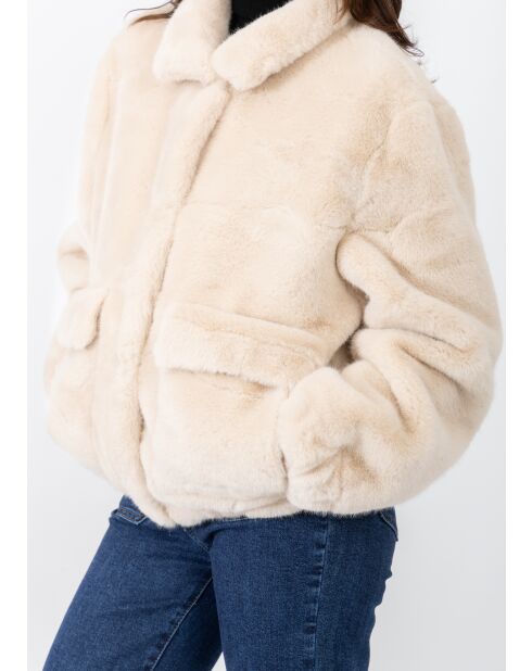 Fausse fourrure Martine beige