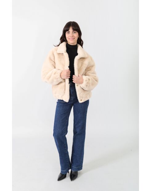 Fausse fourrure Martine beige
