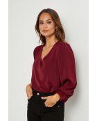 Blusa Mila bordeaux