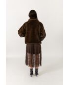 Fausse fourrure chocolat