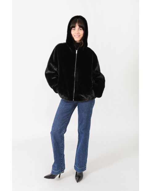 Fausse fourrure Léa noire