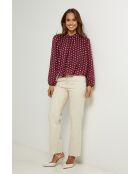 Bordeauxrode top van Armel