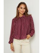 Bordeauxrode top van Armel