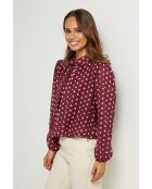 Bordeauxrode top van Armel