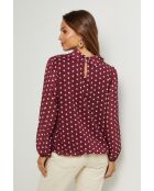 Bordeauxrode top van Armel