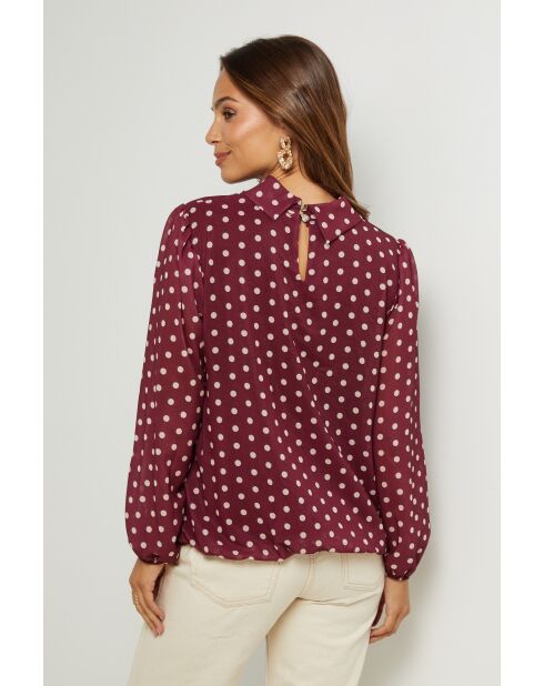 Bordeauxrode top van Armel