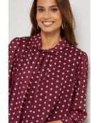 Bordeauxrode top van Armel