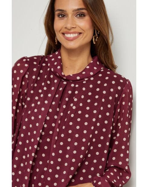 Bordeauxrode top van Armel