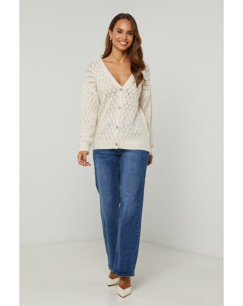 Beigefarbene Weste Lili