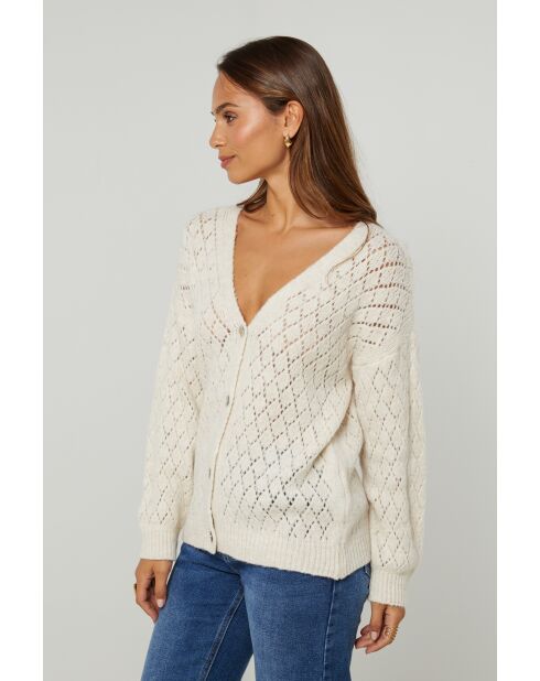 Beigefarbene Weste Lili