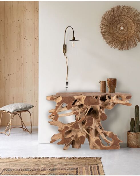 Forest - Console en bois massif de teck 121 cm