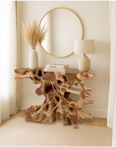 Forest - Console en bois massif de teck 121 cm