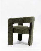 Lagon - Fauteuil de salon vert en tissu