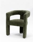 Lagon - Fauteuil de salon vert en tissu