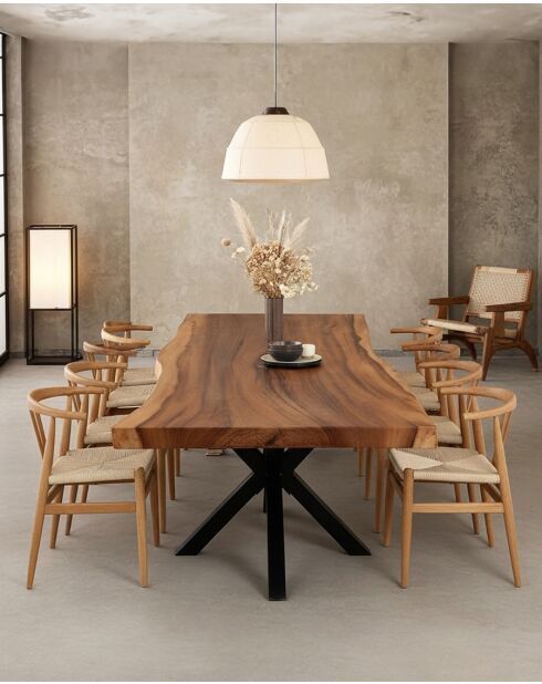 Dempo - Table repas en suar massif L250 cm 12-14 pers.