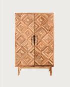 Naya - Armoirette en bois massif de manguier 2 portes