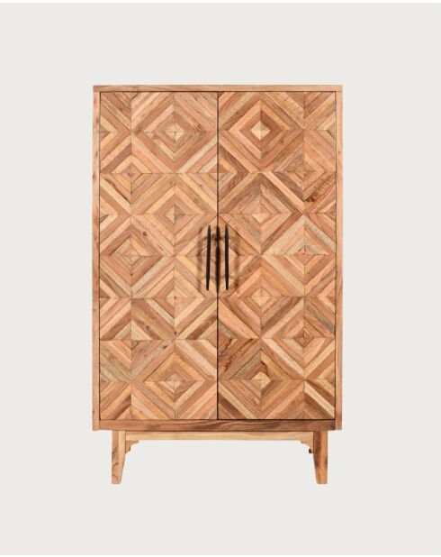 Naya - Armoirette en bois massif de manguier 2 portes