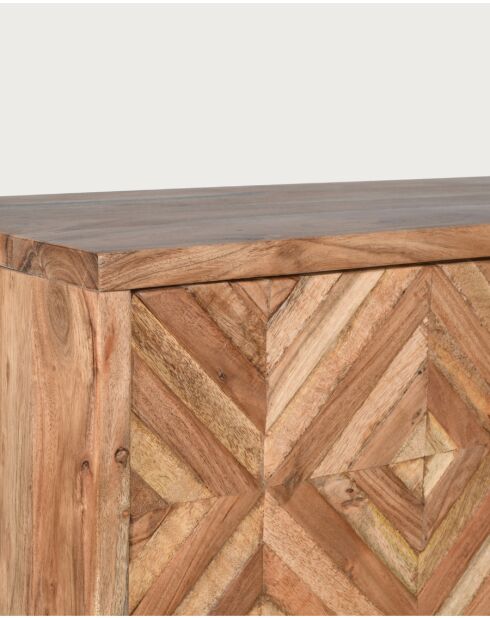 Naya - Armoirette en bois massif de manguier 2 portes