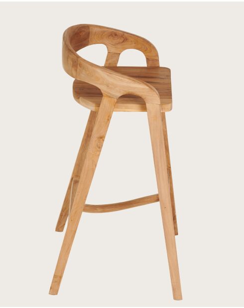 Carisma - Tabouret de bar en teck massif