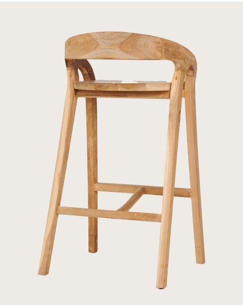 Carisma - Tabouret de bar en teck massif