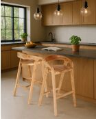 Carisma - Tabouret de bar en teck massif