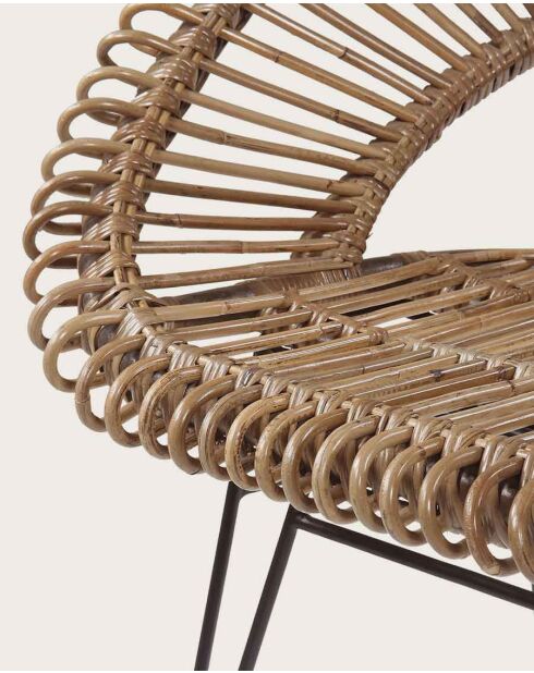 Chiang Mai - Fauteuil rond en rotin tressé