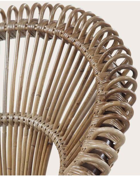 Chiang Mai - Fauteuil rond en rotin tressé