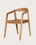 Lot de 2 chaises Charline en teck massif
