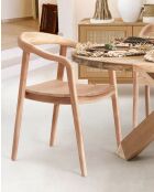 Lot de 2 chaises Charline en teck massif