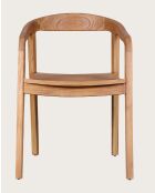 Lot de 2 chaises Charline en teck massif