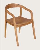 Lot de 2 chaises Charline en teck massif