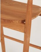 Singo - Chaise de bar en teck massif