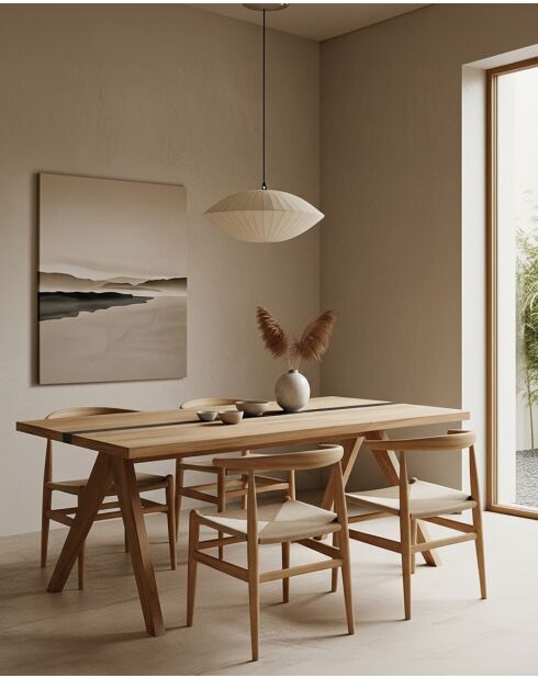 Bandung - Table repas en teck massif