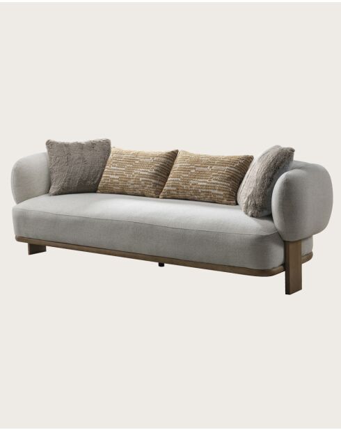 Vigo - Canapé en tissu et bois massif