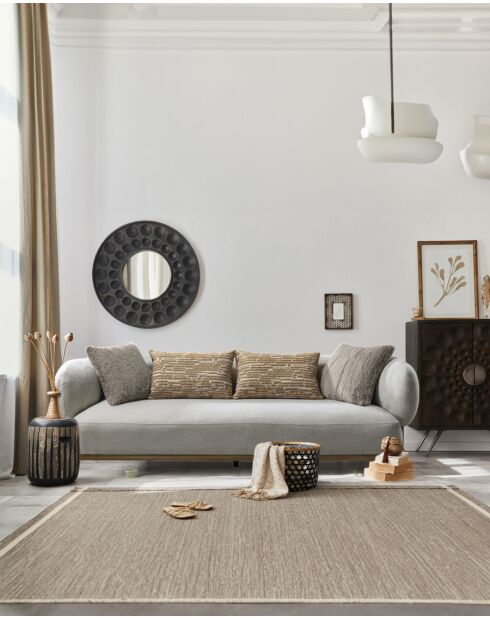 Vigo - Canapé en tissu et bois massif